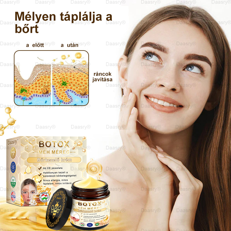 Bőrgyógyász ajánlása ✨ Daasry® Méhméreg Bőr Helyreállító Krém 🔥 Amerikai fejlesztés, magyarországi gyártás és szállítás